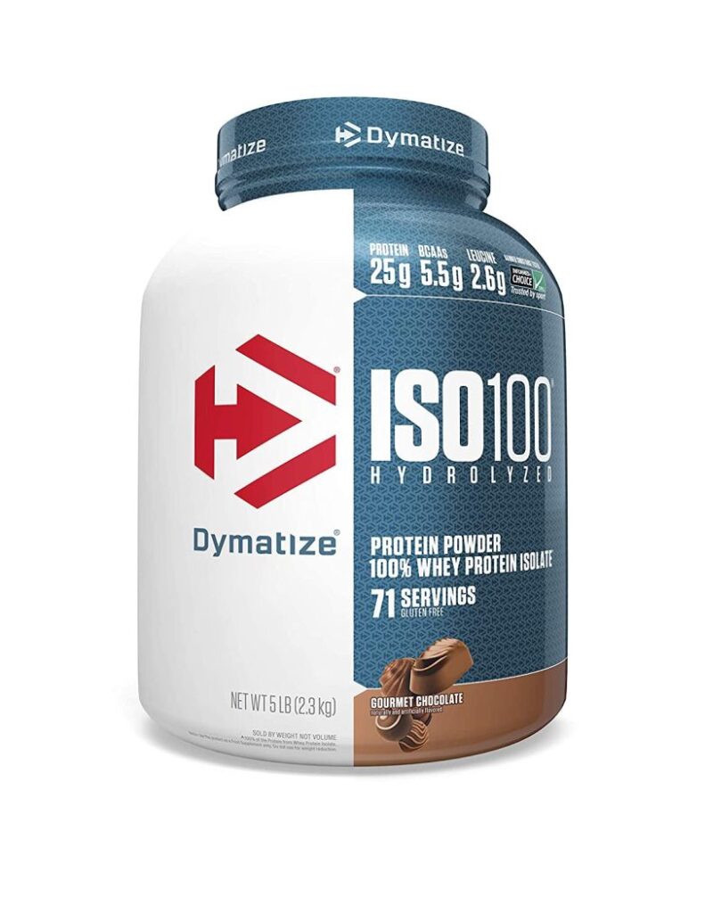 Dymatize Nutrition ISO 100 Whey Protein Isolate Powder - 2.26 kg (Gourmet Chocolate)