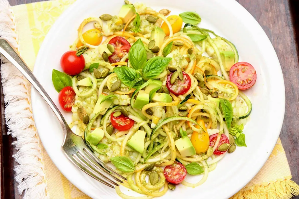 Zucchini Noodle Bowl, best weight loss dinner ideas, easy dinner recipe
Zucchini Noodle Bowl